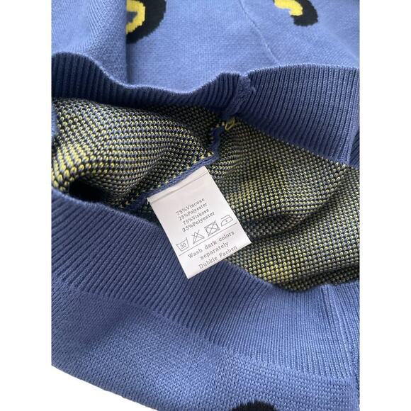 Danna Belle NWT Blue Leopard Sweater 7 - Picture 5 of 6